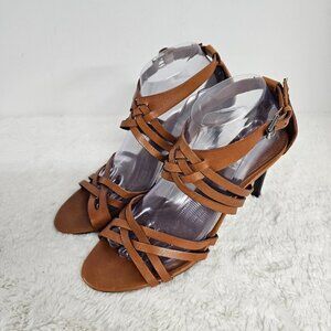 Elegant Brown Strappy Heels